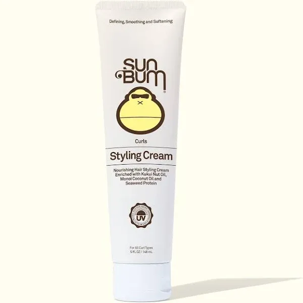 Sun Bum Curls &amp; Waves Styling Cream | 5 oz | Pack of 2