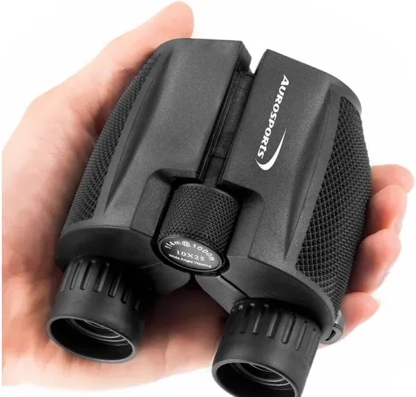 Aurosports 10x25 Binoculars for Adults and Kids, Large View Compact Binocular...