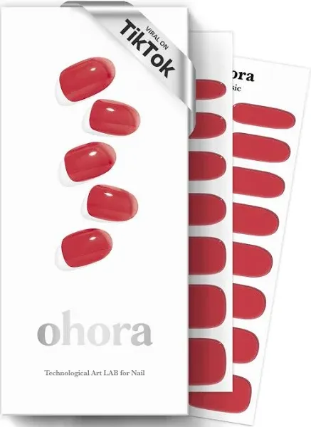 ohora N Tint Brick Semi Cured Gel Nail Strips