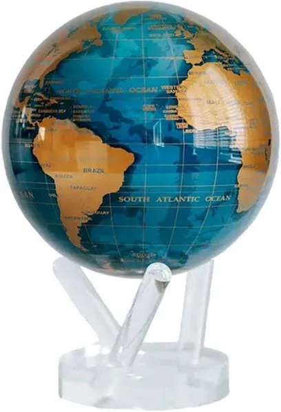 Mova Globe Blue and Gold 6"