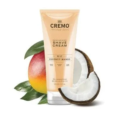 Cremo Moisturizing Formula Concentrated Shave Cream COCONUT MANGO 6 fl oz NEW