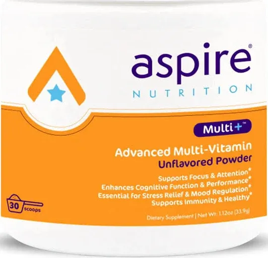 Aspire Multi+™ Advanced Multivitamin for Kids, Men & Women (unflavored Powder)