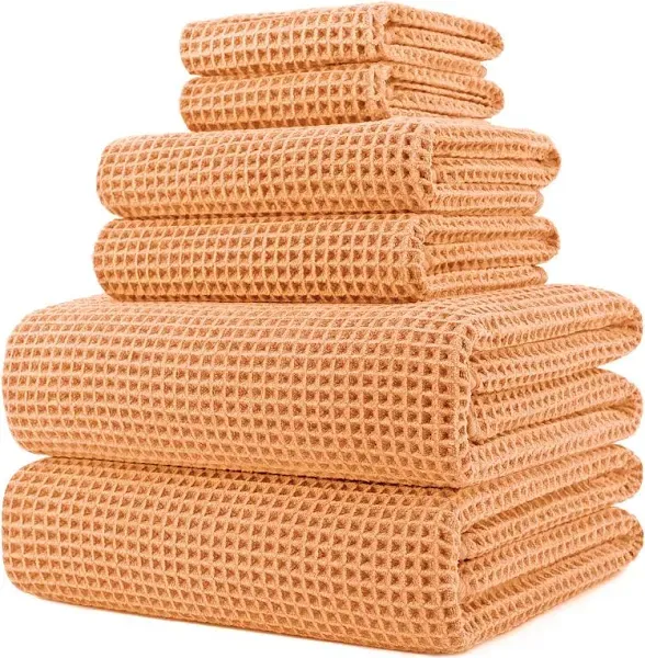 Oversize, 60 x 30 in., Quick Dry Lint Free Microfiber Bath Towel Set, 6 Piece...