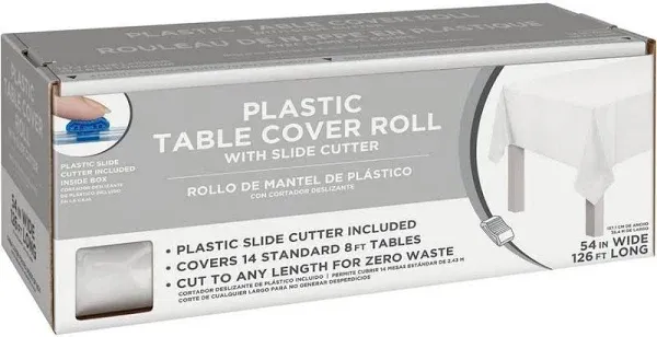 Amscan Boxed Plastic Table Roll