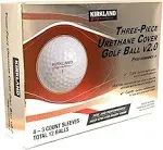 Kirkland Signature Three-Piece Urethane Cover Golf Balls 1 Dozen Nib!