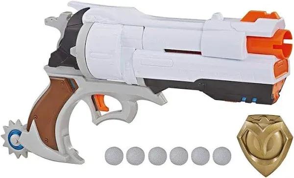 NERF Overwatch McCree Rival Blaster with Die Cast Badge