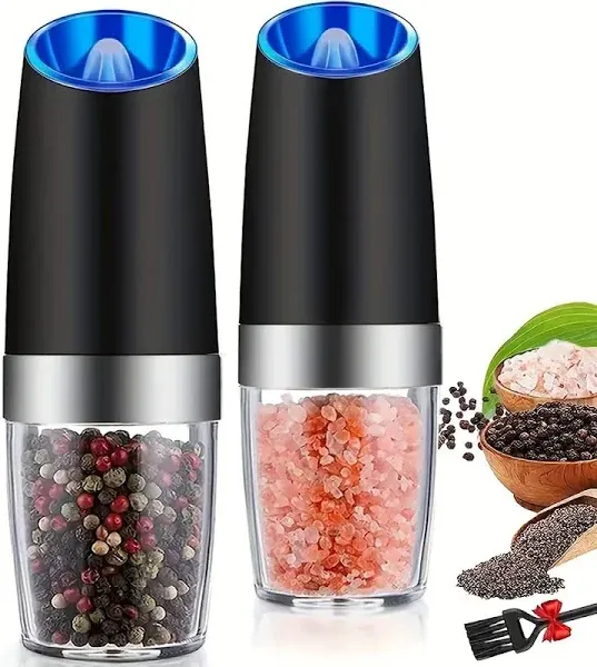 Gravity Electric Salt and Pepper Grinder Set