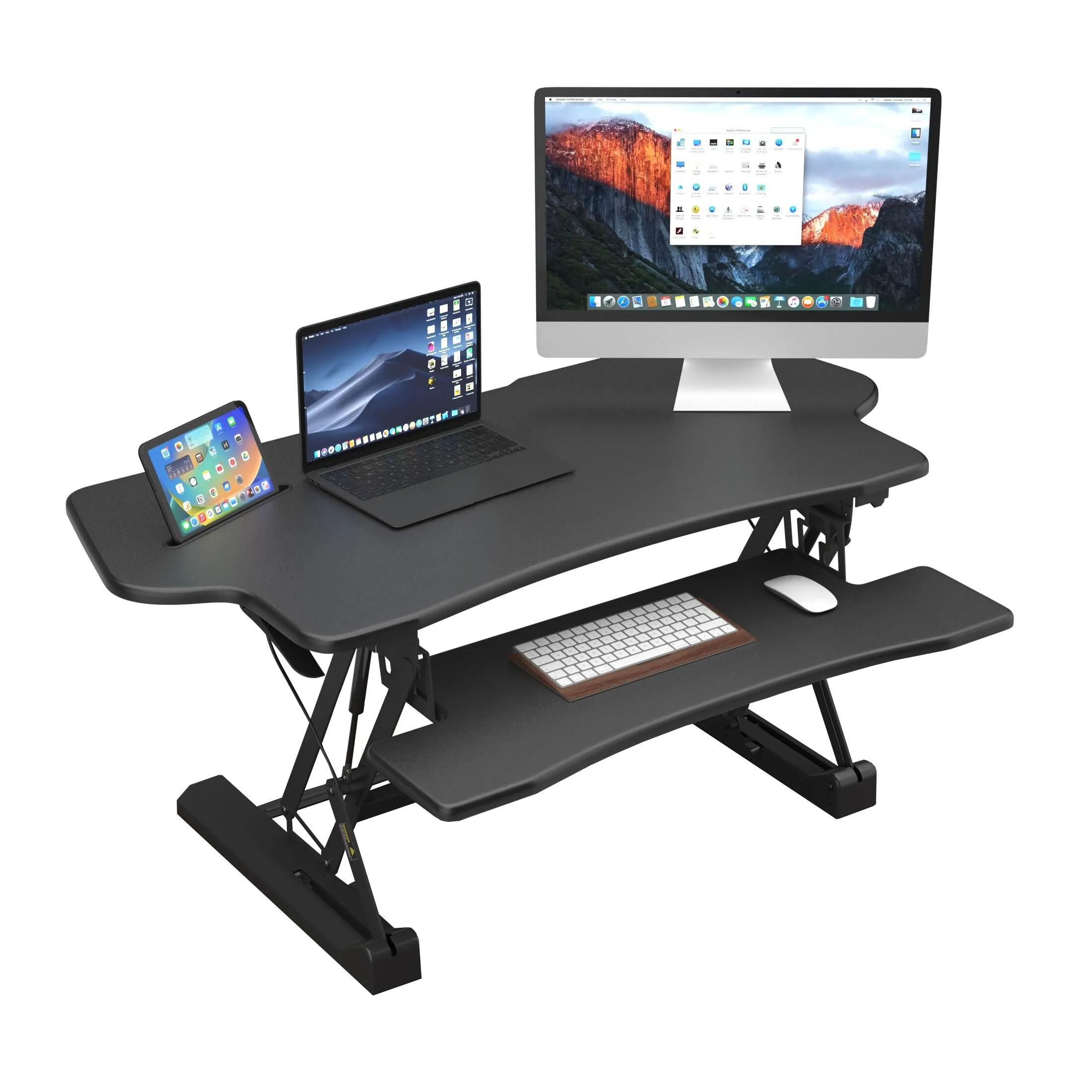 Mount-It!Heigh<wbr/>t Adjustable Standing Desk Converter Extra Large 48” Wide Tabletop