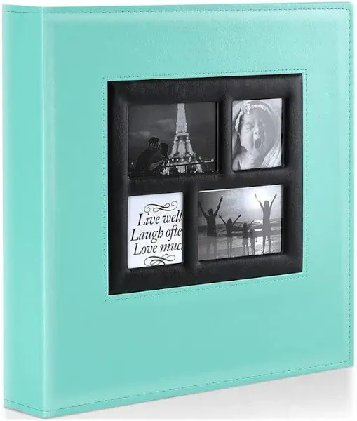 Ywlake Photo Album 4x6 500 Pockets Photos, Extra Large Capacity Family Wedding Picture Albums Holds 500 Horizontal and Vertical Photos Pictures Teal