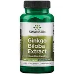 Swanson Ginkgo Biloba Extract - Standardized 60 mg 120 Caps