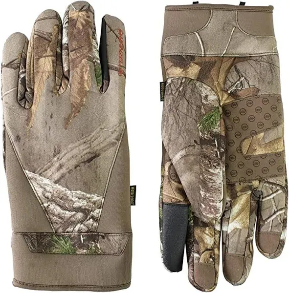 Manzella Men's Stretch Coyote Cold Weather Hunting Glove, Waterproof, Windproof, Touchscreen Capable