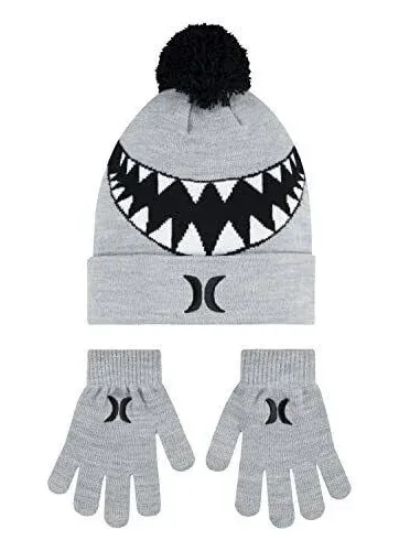 Hurley Kids' One and Only Beanie and Glove Set