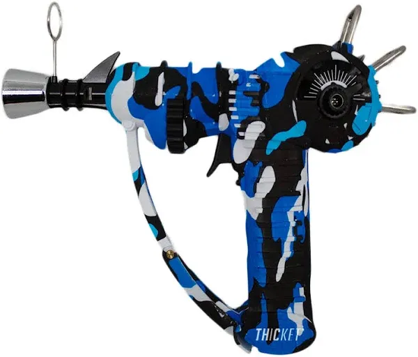 THiCket Raygun Torch Lighter, with Adjustable Flame and Safety Lock (Camo Blu...