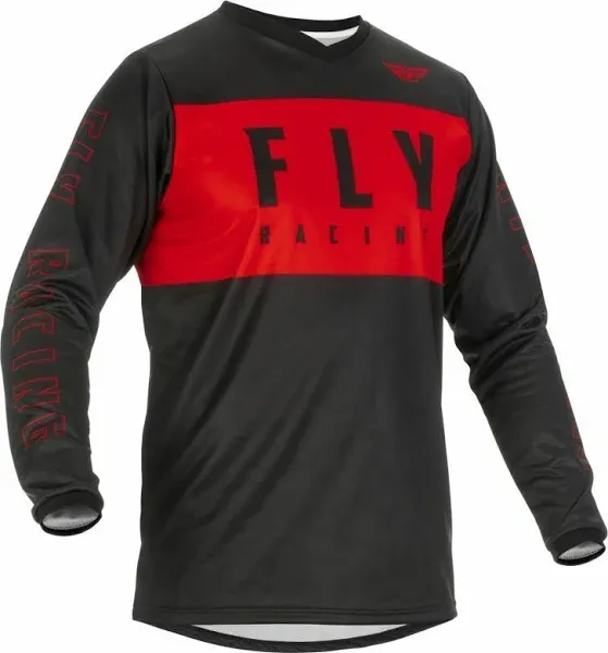 Fly Racing 2022 Youth F-16 Jersey (Red/Black, Youth Large)