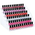 KINGROW Nail Polish Organizer 72 Bottles of 6 Layers Acrylic Display Rack Eye...