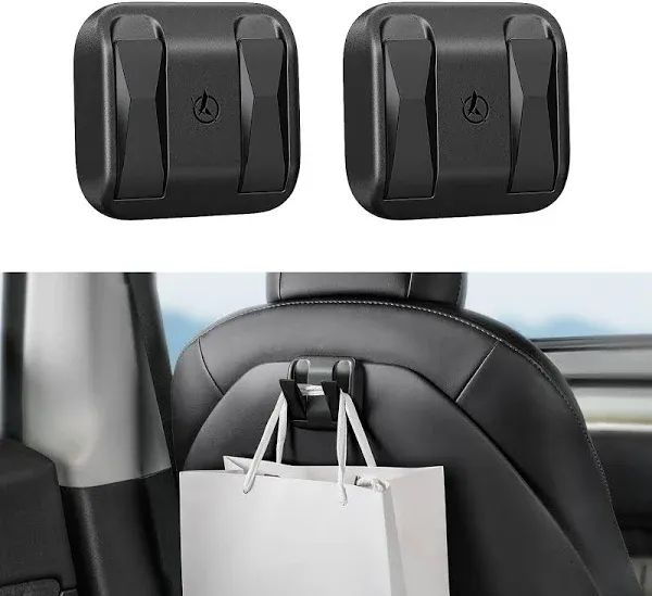 HALOBLK Store Car Seat Hooks for Tesla Model Y-2 Pack