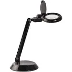 OttLite | Space-Saving LED Magnifier Desk Lamp - Black | Realry