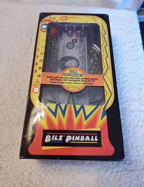 Bilz Cosmic Pinball Money Gift Card Holder Game