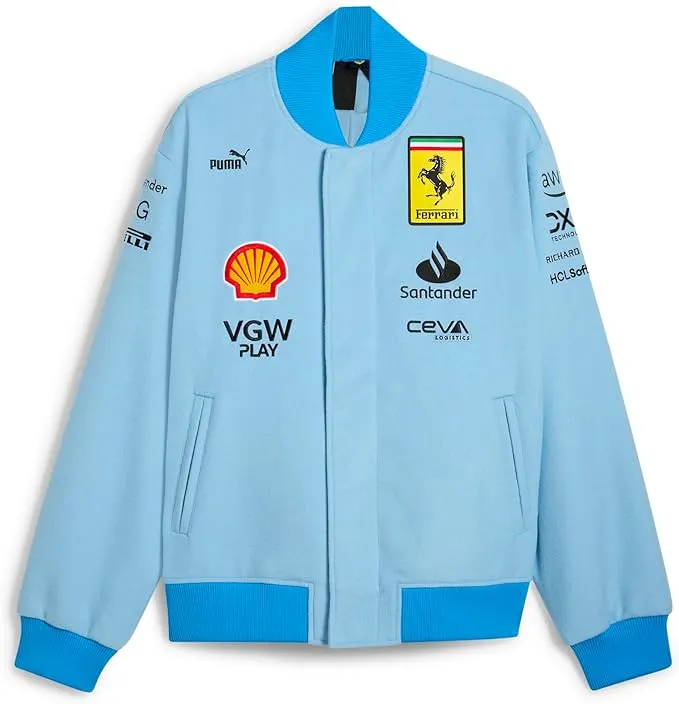 PUMA Scuderia Ferrari Varsity Jacket Miami 2024 Special Edition - Indigo Bunting