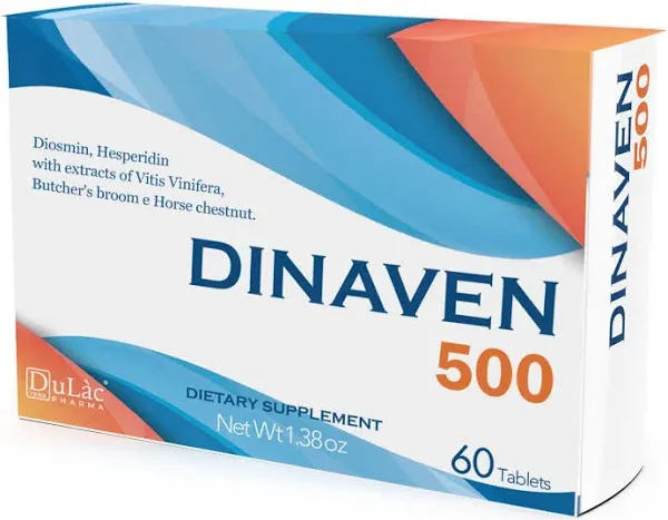 Dulàc - Dinaven 500 Diosmin Hesperidin 500mg Dietary Supplement 60 Tablets En...