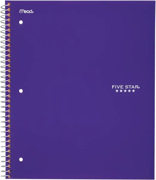 Five Star Wirebound Wide Ruled Notebook