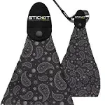 Stickit Magnetic Golf Towel Paisley Black