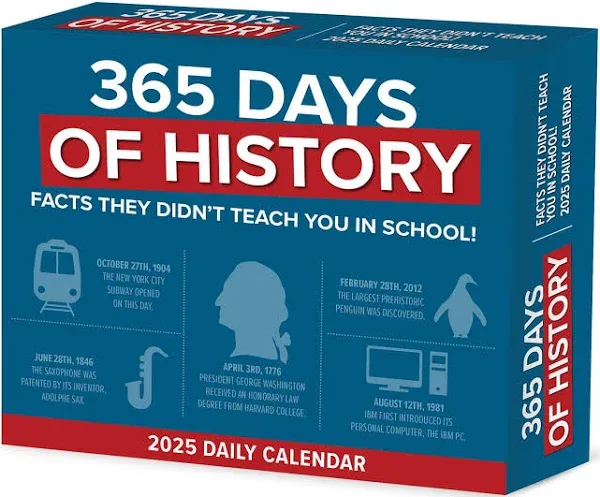 Willow Creek Press 365 Days of History Box Calendar