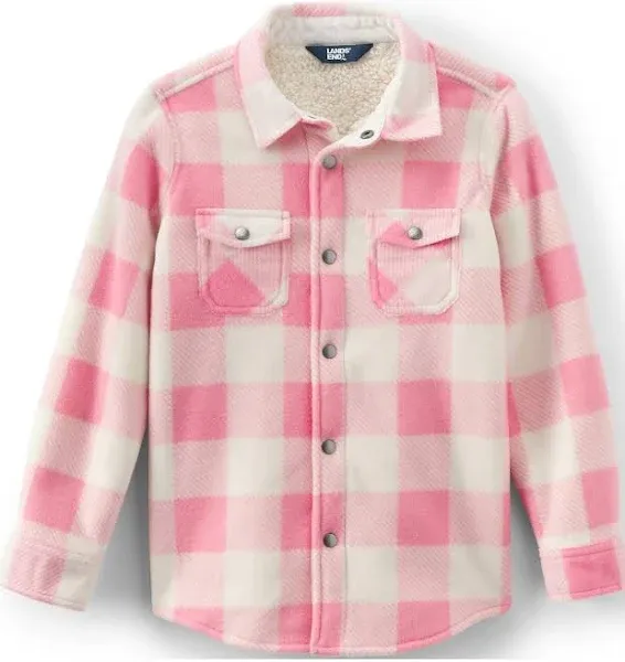 Kids Lands' End Flannel Shacket