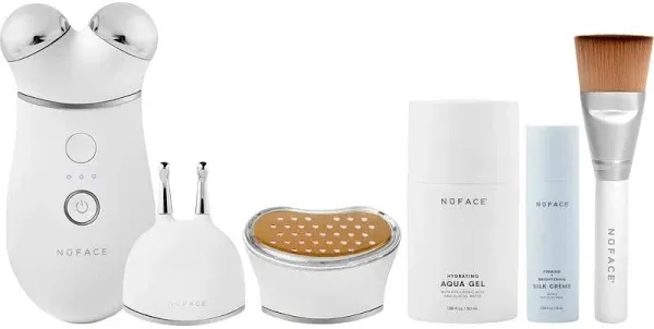 NuFace Trinity+ Complete Set - WITH Wrinkle Reducer & Effective Lip+Eye Attachments