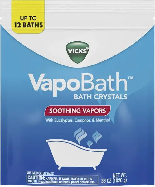 💙NEW Vick’s  VapoBath, Bath Crystals, Soothing Vapors, 15 oz (425 g)