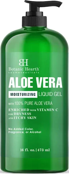 Botanic Soothing Hearth Aloe Vera LIQUID Gel - from 100% Pure and Natural Cold P