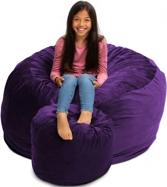 Ultimate Sack 4000 (4 ft.) Bean Bag Chair with Footstool (Bundle)