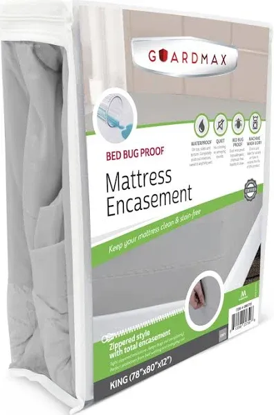 Guardmax Waterproof Mattress Protector Encasement with Zipper