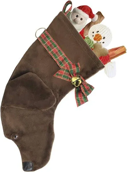 Chocolate Labrador Hearth Hound Decorative Dog Christmas Stocking