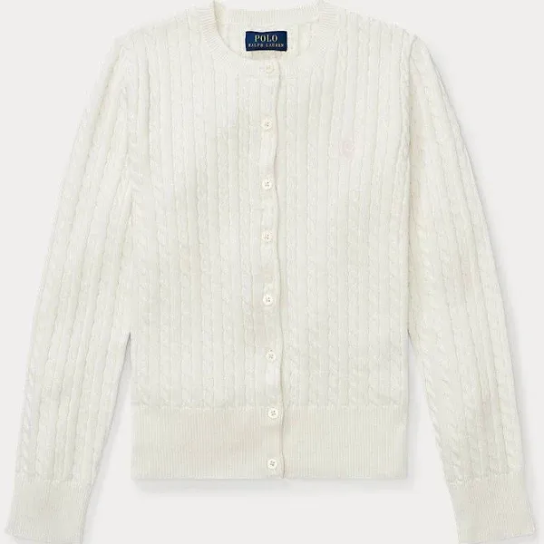 Polo Ralph Lauren Cable-Knit Cotton Cardigan Girls