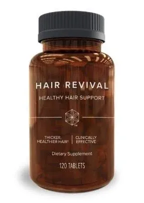 Isagenix Hair Revival - Clinically Effective for Thicker, Healthier Hair - 1 Bottle - 120 ct Tablets