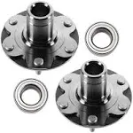 TRQ Front Wheel Hub & Bearing Kit LH & RH for 4Runner Sequoia Tundra Bha53275