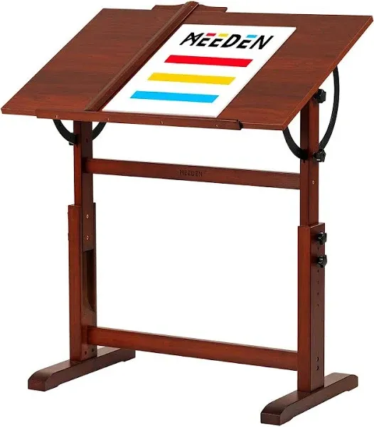 MEEDEN Wooden Vintage Drafting Table &amp; Stool Set-XSZ-4