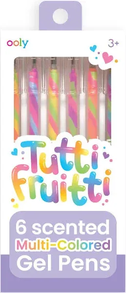 Ooly Tutti Fruitti Scented Colored Gel Pens- Set of 6