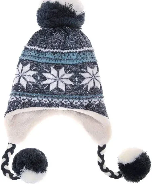 Winter Hats for Women Knit Beanie Soft Warm Fleece Lined Long Ear Straps Snow...