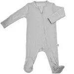 Woolino Footie Pajamas, Merino Wool, Gray