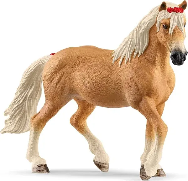 Schleich Horse Club 2023 Authentic Haflinger Mare Riding Horse Figurine - Realistic Detailed Riding Horse Mare Toy for Boys and Girls Imagination and Play, Highly Durable Gift for Kids Ages 5+