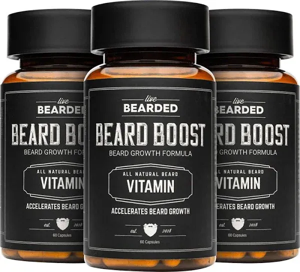 Live Bearded Beard Growth Vitamin Supplements For Thicker