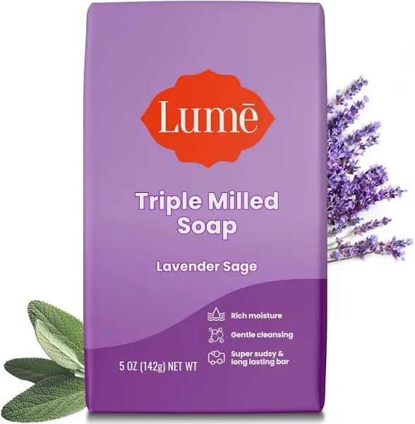 Lume Triple Milled Soap Rich Moisture & Gentle Cleansing Paraben Free