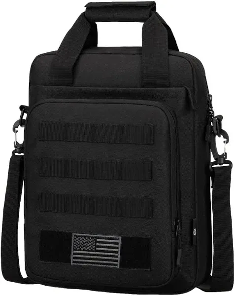 Tactical Messenger Bag, Tactical Briefcase Laptop Bag Heavy Duty MOLLE Shoulder Pack Handbag for Men(Patch Included)