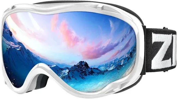 ZIONOR Lagopus B1 Ski Goggles OTG Anti fog Snow Goggles UV Protection Snowboard Goggles for Men Women Adult Youth