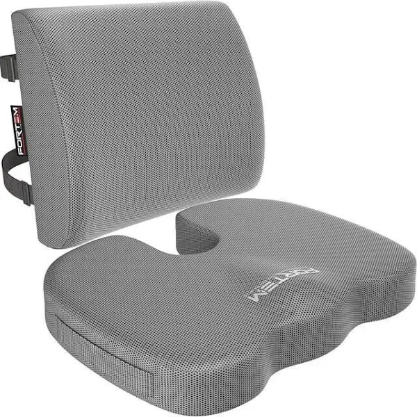 FORTEM Chair Cushion, Seat Cushion for Office Chair, Lumbar Support Pillow