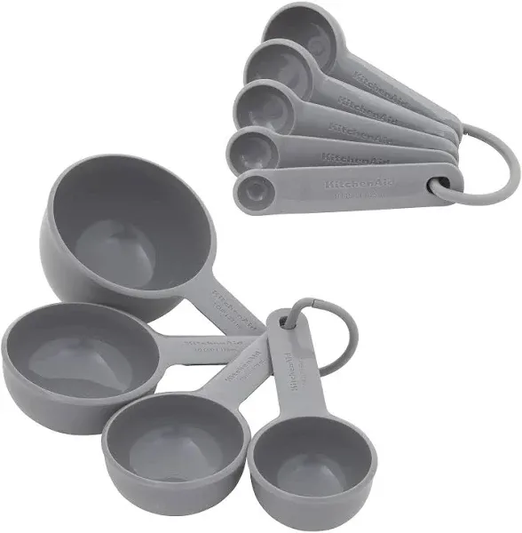 KitchenAid 9-Piece Measuring Cup and Spoon Set in Mineral Water