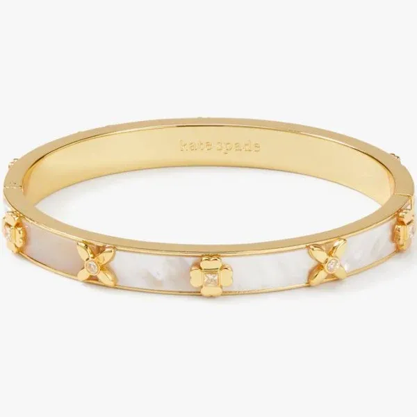 Kate Spade New York Heritage Bloom Hinged Bangle Bracelet