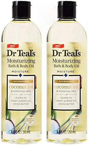 Nourishing Coconut Oil &amp; Essential Oils 8.8oz Moisturizing Bath &amp; Body Oil